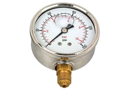 40mm, 50mm,63mm,100mm, Filled Pressure Gauge, 304 Stainless Steel Case 